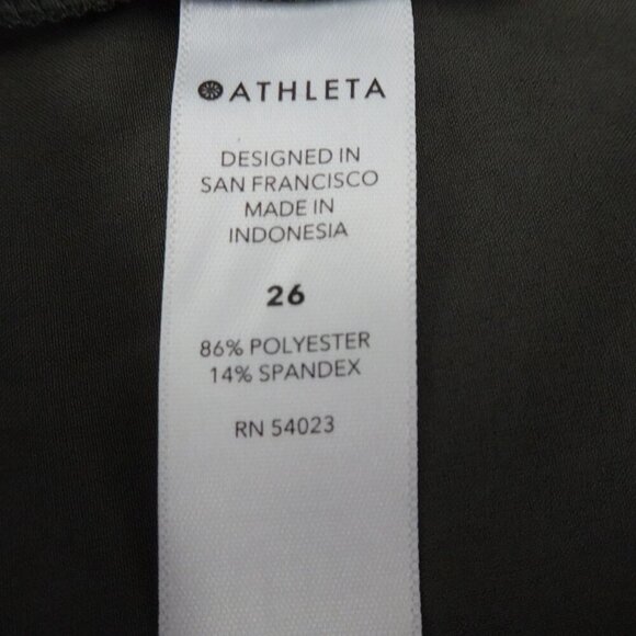 Athleta Brooklyn Ankle Pants Women's Plus Size 26 Green Stretch Activewear - Picture 10 of 11